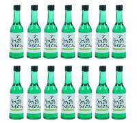 HEMOTON 15 Pièces Vin De Riz Simulé Petites Bouteilles De Vin Coréen Bouteilles Dalcool Miniatures Mini Accessoires pour Poupées Mini De Vin Maison Mini-Trucs De Bébé Résine Petite Maison