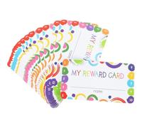 HEMOTON 150 Feuilles Cartes de Récompense Cartes D'encouragement pour Élèves Perforées en Papier Lot de Coins Arrondis pour Enseignants et Étudiants