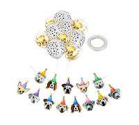 HEMOTON 1Ensemble Bannière de Ballons de Fête pour Chien Décoration Thématique Animaux de Compagnie pour Accessoires Photo Incontournables pour Fête