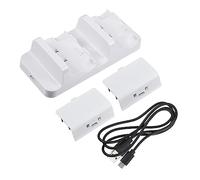 HEMOTON 1ensemble Chargeur De Manette Dual Dock avec Batteries Rechargeables Station De Charge pour Manettes One Charge Rapide Et Indicateur LED