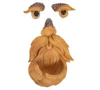 HEMOTON 1ensemble Décoration De Jardin Forme De Visage Arbre Mangeoire à Oiseaux Originale Statue De Jardin Lumineuse Ornement Extérieur pour Attirer Les Oiseaux Votre Espace