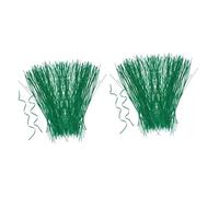 HEMOTON 2 Ensembles Attache De Jardinage Fil De Fer Flexible Et Réutilisable Tuteurs De Plantes Ficelle De Jardin Agrafe De Jardin Robuste Attaches De Jardin Torsadées 500 pièces * 2