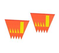 HEMOTON 2 Ensembles Drapeau De Sécurité Réfléchissant Pour De Fanions Triangulaires Lumineux Pour Cyclisme Accessoires De Visibilité Pour Garçon Fille 5 Pièces * 2