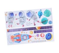HEMOTON 2 Ensembles mur autocollant peinture etiquette autocollante amovible toise décorer Autocollant mural enfant appliqué PVC