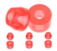 HEMOTON 2 Ensembles Patins Amortisseurs PU Rouge pour Skateboard Quatre Roues Protection Antichoc Ergonomique pour Confort et Stabilité Kit de Remplacement Facile à Installer