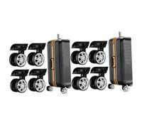 HEMOTON 2 Ensembles Roues Universelles De Remplacement pour Valises Lot de Roues Trolley Antichoc Installation Facile Design Élégant Et Résistantes Aux Intempéries 4 Pièces * 2