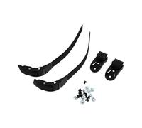 HEMOTON 2 Ensembles Set de Sangles Réglables pour Patins à roulettes avec Boucle Barrette Accessoires Durables pour Chaussures de Roller Noir