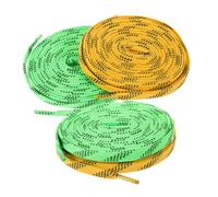 HEMOTON 2 Paires Lacets de Patinage Lot Lacets Plats pour Hockey Patins à roulettes Chaussures de Sport Résistants et Jaune Vert