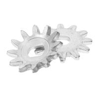 HEMOTON 2 Pièces Accessoire de Réparation pour Cric Hydraulique Automobile en Fer Argenté, Roue Dentée Fiable de 42mm pour Usage Industriel et Automobile