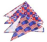 HEMOTON 2 Pièces Bandanas pour Chiens avec Motif Drapeau de Écharpes pour Animaux de Compagnie Bandanas Confortables et pour Chiens et Accessoires Stylés pour Animaux de Petite