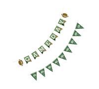 HEMOTON 2 Pièces Bannière de Fête de Football Lot de Décorations Papier pour Anniversaire Thème Américain Accessoires de Fête Décor Unique et Attrayant pour Célébrations et Événements