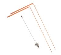 HEMOTON 2 pièces Bâtons de Radiesthésie Laiton Résistants et Portables Longues Tiges de Détection pour Camping et Chasse Aux Trésors Outils de Géobiologie pour Recherche Eau et Minéraux