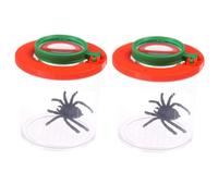 HEMOTON 2 pièces Boîte Dobservation Insectes avec Loupe Double et Boîte Grossissante Transparente pour Exploration et Observation Éducative Extérieur