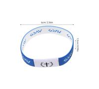 HEMOTON 2 Pièces Bracelets Bible Verset Élastiques pour Hommes Femmes Bracelets Inspirants de Foi Chrétienne avec Messages Motivants Accessoires Spirituels pour Études Travail et