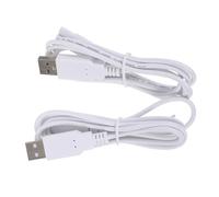 HEMOTON 2 Pièces Câble de Charge USB Double Cuivre Compatible Rasoirs et Appareils Dentaires Câble Polyvalent Forme de Huit Lot de Blanc