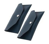 HEMOTON 2 Pièces Cash Pouch Wallet in PU Leather Budgeting Envelope for Cash Management Travel Document Holder and Expense Tracker Minimalist Money Organizer for Women