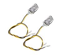 HEMOTON 2 Pièces Clignotants Étanches Mini Lampes Directionnelles Antivibration pour Scooter et Dirt Bike Indicateurs Arrière Durables et Résistants Aux Chocs