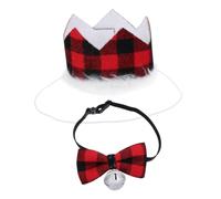 HEMOTON 2 pièces Collier de Noël pour Chien avec Cloche et Chapeau Accessoires et Durables pour Bar et Usage