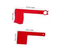 HEMOTON 2 Pièces Drapeau Remplacement Boîte Lettres Acrylique Aux Intempéries avec Rotation Rouge pour Indicateur Courrier Installation Facile pour Boîtes Murales et Poteaux Lot