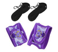 HEMOTON 2 Pièces Harnais pour Petit Animal de Compagnie avec Laisse, Gilet | Structure Gilet, Points de Internes Flexibles, pour Lapin et Cochon D’inde, Sorties Balcon