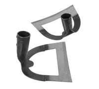 HEMOTON 2 Pièces Houe Creuse Manganèse Outil Désherbage Jardinage Lame Tranchante pour Ameublir Sol et Enlever Mauvaises Agriculture et Culture