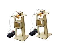 HEMOTON 2 Pièces Jouets de modèle d'ascenseur kit dassemblage dascenseur éducatif Bricolage matériaux pour fabriquer des ascenseurs Elementary Jeux educatif Maquette Puzzle