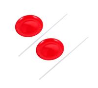 HEMOTON 2 Pièces Juggling Plate with Stick for Stage Performance Lightweight Acrobatic Prop with Balance Rod Spinning Plates for Circus Acts and Festival Shows