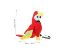 HEMOTON 2 pièces Lot de Peluches Perroquet Épaule Accessoire Costume Pirate Garçon Fille Modèle Oiseau Réaliste pour Fête Cosplay