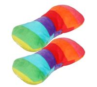 HEMOTON 2 Pièces Mâcher pour Chien Peluche Colorée et Sûr pour Grands et Petits Chiens Nettoie Dents et Favorise Jeu Indépendant