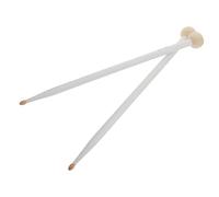 HEMOTON 2 pièces Mailloches de Tambour à Double Tête Feutre et Bois Manche Érable Antidérapant Accessoires Percussion Portables pour Caisse Claire Timbales et Grosse Caisse Lot