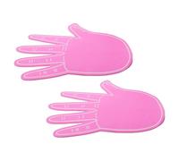 HEMOTON 2 Pièces Main Géante en Mousse Cinq Doigts Réutilisable Rose | Accessoire Facile à Nettoyer, Couleurs Lumineuses et Énergiques, pour Événements Scolaires et Soutien D’équipe