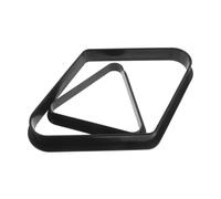HEMOTON 2 Pièces Mini Triangle de Billard en Plastique Noir | Cadre Épaissi, Angle Précis, Structure Triangle et Diamant, pour Tables Standard, Tournois