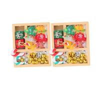 HEMOTON 2 Pièces Miniature Candy Decorations for Dollhouse Festive Ornaments for Christmas Home and Party Scenes Portable Tiny Sweet Models