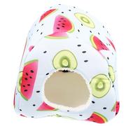 HEMOTON 2 Pièces Nid Éponge pour Cochons et Hamsters Douillet et Isolant Nid Chaud pour Petits Animaux Intérieur Refuge Confortable pour Hiver