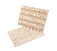HEMOTON 2 pièces Outil Éducation Tactile pour Aveugles Apprentissage Portable et Braille pour à Éducation