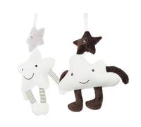 HEMOTON 2 Pièces Pendentif Cloche Magnétique Signe Pour La Porte D'entrée Non Ram Pendentif Poussette Serrure De Tiroir Pour Bébé Nombre De Plaques Couvercle Poil Tissu Cristal Super Doux