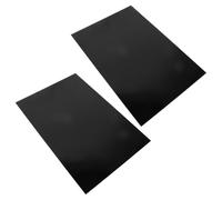 HEMOTON 2 Pièces Plaque de Gravure ABS Noire, Matériau de Découpe pour | Surface Lisse et Régulière, Transfert Précis des Motifs, Usage en Bureaux et Ateliers