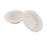 HEMOTON 2 Pièces Plateau Chauffe-Cire Diffusion D'arôme Blanc de Chapeau en Céramique Accessoire pour Huiles Essentielles Facile à Nettoyer, Bol Décoratif pour Aromathérapie