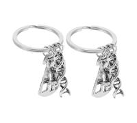 HEMOTON 2 pièces Porte-clés Chimie avec Structure et Microscope Cadeau Compact pour Enseignants et Amateurs de Sciences