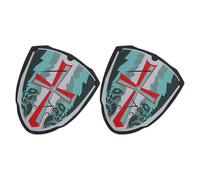 HEMOTON 2 Pièces Shield Toy for EVA Pretend Play Knight Shield Party Props for Boys Viking Medieval Costume Safe Cosplay Accessories