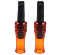 HEMOTON 2 Pièces Sifflet Noir Corbeaux pour Réaliste en D'appel Plastique Orange, Facile à Repérer, Chasse en Extérieur