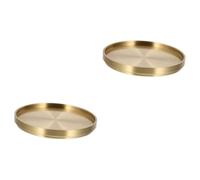 HEMOTON 2 Pièces sous-Verre à Thé Coussin De Tasse De Thé Dessous De Plat Thé De Kung-fu Tapis De Tasse De Table Porte-Tasse à Café Boire des Chauds Laiton Cadeau Ménage