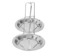 HEMOTON 2 Pièces Support de Poulet Acier Inoxydable Rôtissoire Verticale pour Barbecue et Également pour Poulet Bière Rack de Rôtissage pour Cuisson Uniforme et Nettoyage Facile