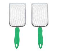 HEMOTON 2 Pièces Tamis à Compost Acier Inoxydable avec Maille Fine pour Jardinage Outil Manuel pour Tamiser Terre et Sable Facilement