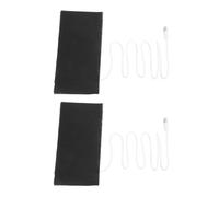 HEMOTON 2 Pièces Tapis Chauffant USB 4w 5v Étanche pour Grenouilles et | Alliage Fibre Noir, Usage en Milieu Humide, Alimentation par Batterie Externe, pour Aquarium