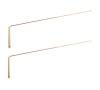 HEMOTON 2 pièces Tiges de Radiesthésie Cuivre Pur Design Légères et Portables pour Détection Eau Métaux et Trésors Outil Simple Laiton