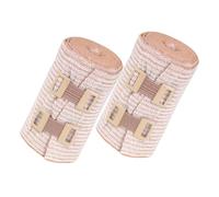 HEMOTON 2 rouleaux Bande de Contention Élastique Enveloppe de Compression Respirante pour Cheville et Sport Soutien Léger et Uniforme Adapté Aux Blessures et Maintien Athlétique