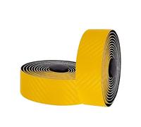 HEMOTON 2 Rouleaux Ceinture de poignée en fibre de carbone route vélo guidon guidoline Accessoire jaune sangles en fibre de carbone capture de poignée Yellow