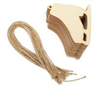 HEMOTON 20 Ensembles Pendentifs Patins à Glace en Bois pour Bricolage de | Pièces Décoratives à Suspendre, Activité Créative pour Garçon et Filles, Lot de Vingt, Bois