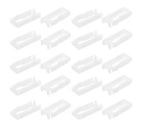 HEMOTON 20 Pièces Clip D'extension pour Câble en Plastique Blanc | Résistance aux Vibrations, Facile à Utiliser, Adapté aux Pilotes Rc, Maintenance Terrain et Transport